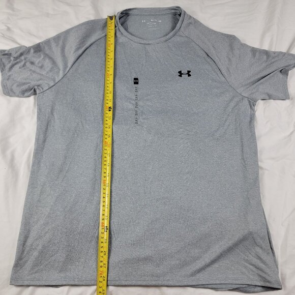 Under Armour Mens XL Gray The Tech Tee Shirt Short Sleeve Athletic Casual - Picture 8 of 9
